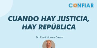 Cuando hay justicia, hay republica,