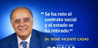 “Se ha roto el contrato social y el Estado se ha retirado”